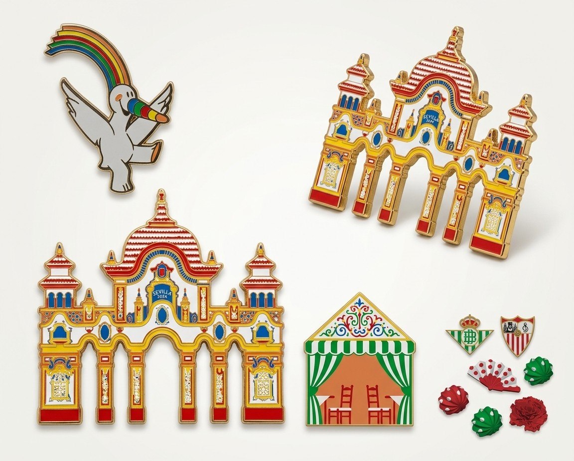 Montaje de pines personalizados